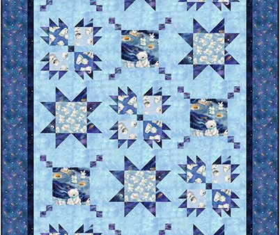 Arctic Bears and Bunnies Quilt Pattern CJC-56481 - Paper Pattern For Cheap