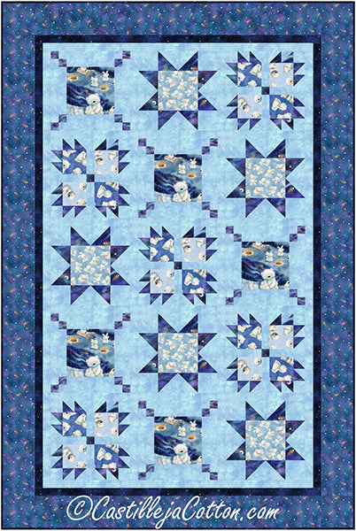 Arctic Bears and Bunnies Quilt Pattern CJC-56481 - Paper Pattern For Cheap