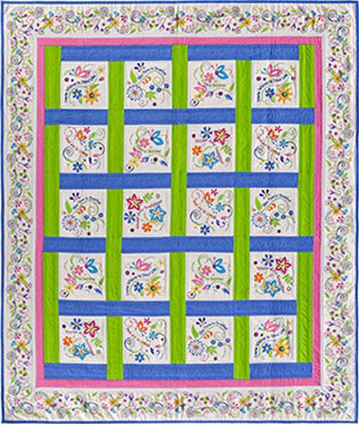 Woven Windows Quilt Pattern AA-22 - Paper Pattern Supply