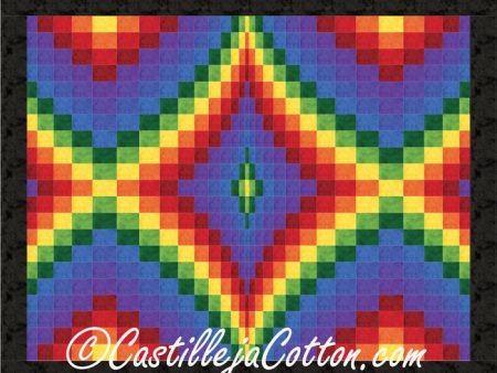 Bargello Diamond Echo Quilt Pattern CJC-4716 - Paper Pattern For Discount