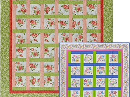 Woven Windows Quilt AA-22e  - Downloadable Pattern on Sale