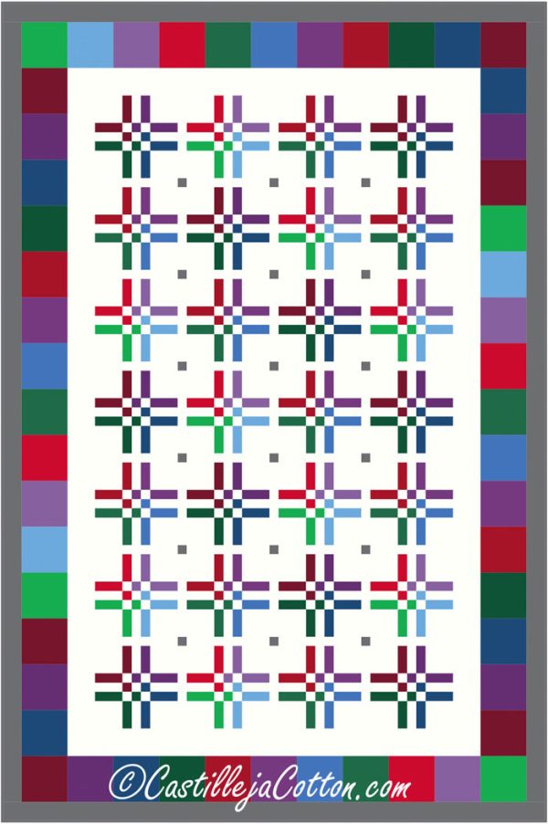 9 Patch Bars Quilt Pattern CJC-4746 - Paper Pattern Online now