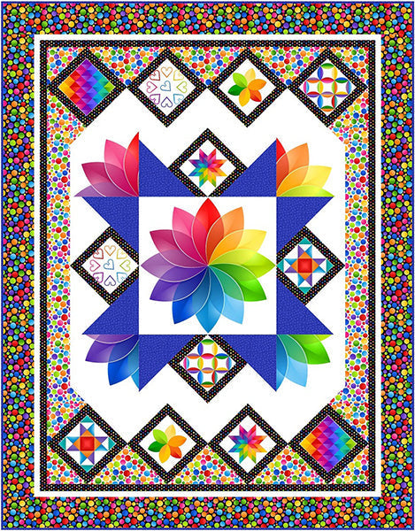 Blooming Color Quilt PC-285e - Downloadable Pattern Cheap