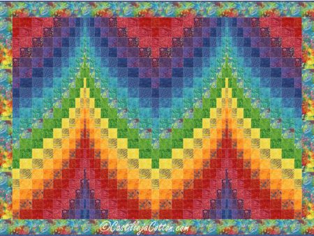 Bargello Peaks Quilt Pattern CJC-47971 - Paper Pattern For Discount