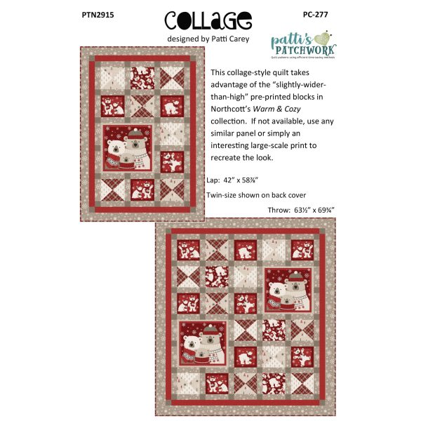 Collage Quilt PC-277e - Downloadable Pattern Online Hot Sale