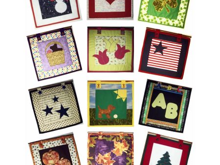 12 Months of 12  x 12  Quilts Pattern AV-105 - Paper Pattern on Sale