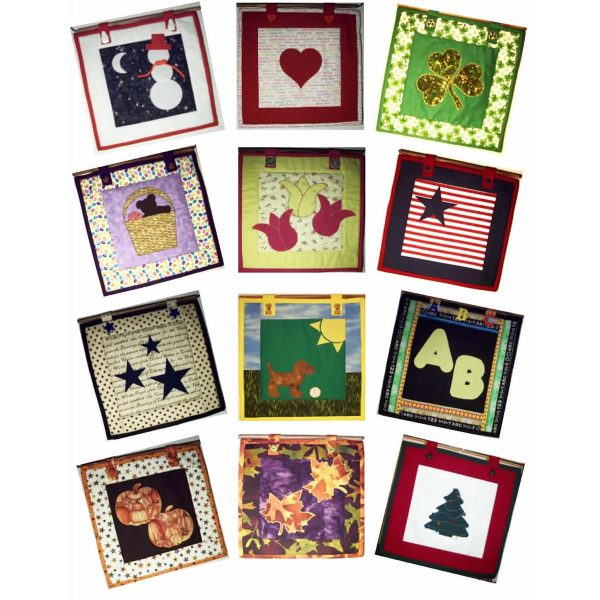 12 Months of 12  x 12  Quilts Pattern AV-105 - Paper Pattern on Sale