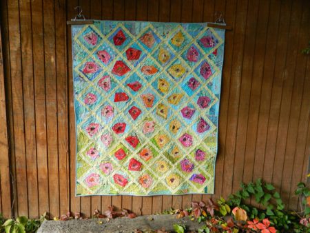 Wonky Rose Garden Quilt Pattern AEQ-73 - Paper Pattern Fashion