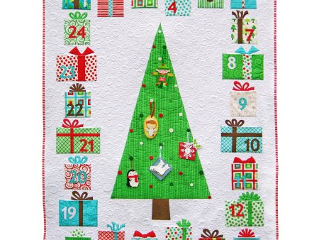 Advent Calendar Wall Hanging Quilt AQ-108e - Downloadable Pattern Cheap