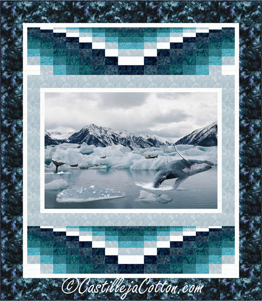 Arctic Whales Quilt Pattern CJC-53101 - Paper Pattern For Sale