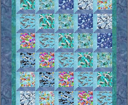 Aquarium Windows Quilt Pattern CJC-54241 - Paper Pattern Supply