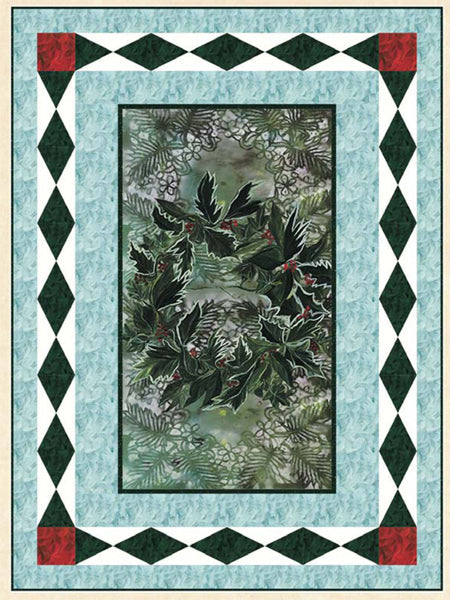 Winter Garden Wreath Quilt Pattern HHQ-7476 - Paper Pattern Sale