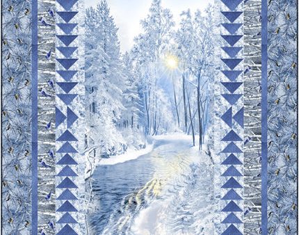 Winter Stream and Birds Quilt Pattern CJC-53992 - Paper Pattern Online Hot Sale