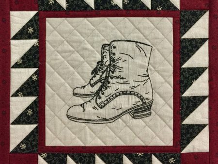 Anna s Boots Wall Hanging Pattern HCH-046 - Paper Pattern Supply