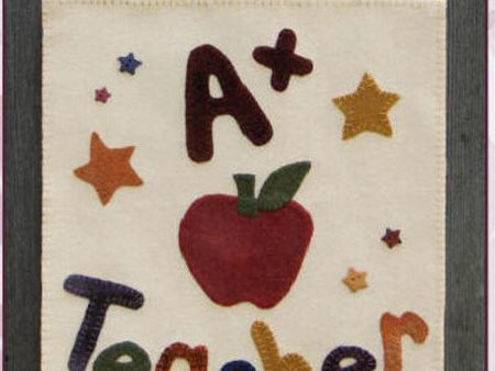 A+ Teacher Banner Pattern FRD-1205 - Paper Pattern Online Sale