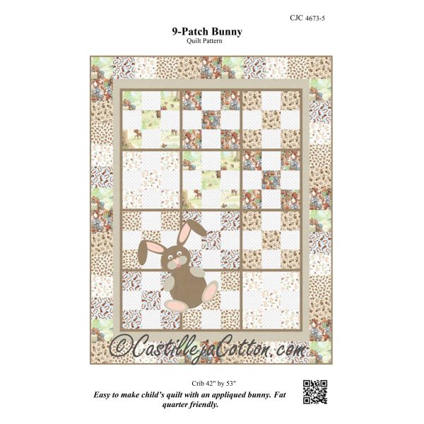 9-Patch Bunny Quilt Pattern CJC-46735 - Paper Pattern Fashion