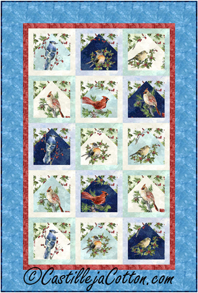 Winter Birds Quilt Pattern CJC-54031 - Paper Pattern Hot on Sale