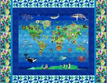 World Animals Quilt Pattern CJC-53631 - Paper Pattern on Sale