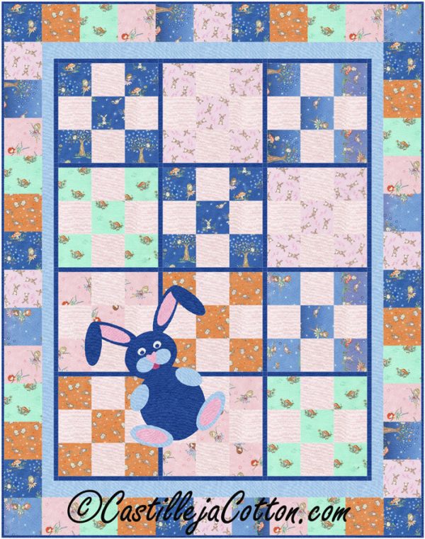 9-Patch Bunny Quilt Pattern CJC-46732 - Paper Pattern For Sale