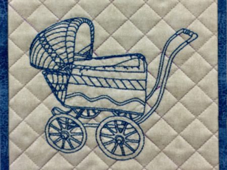 Baby Carriage Wall Hanging Pattern HCH-064 - Paper Pattern For Discount