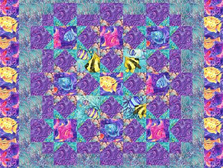 Aquarium Quilt Pattern LOB-103 - Paper Pattern Hot on Sale