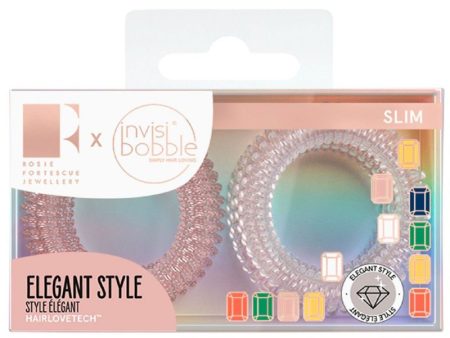 Gumyčių plaukams rinkinys Invisibobble Rosie Fortescue Jewellery Slim Pink Glasses IB-SL-RF10001, 8 vnt Online