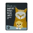 Lakštinė veido kaukė Holika Holika Baby Pet Magic Mask Sheet (Cat) Ramina veido odą 22 ml Fashion