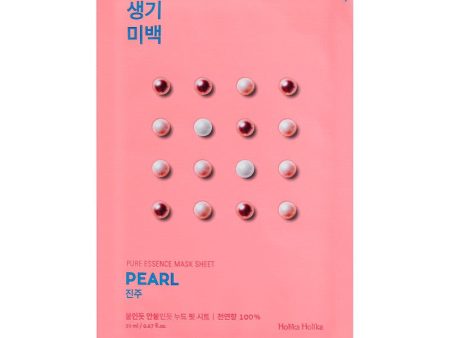 Lakštinė veido kaukė su perlų ekstraktu Holika Holika Pure Essence Mask Sheet - Pearl šviesina veido odą 20 ml For Cheap