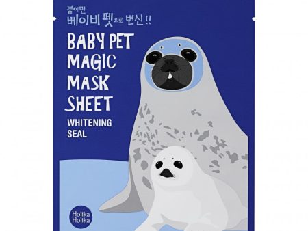 Lakštinė veido kaukė Holika Holika Baby Pet Magic Mask Sheet (Seal) šviesina veido odą 22 ml Online