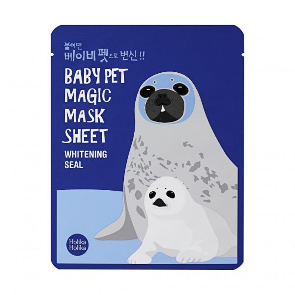 Lakštinė veido kaukė Holika Holika Baby Pet Magic Mask Sheet (Seal) šviesina veido odą 22 ml Online