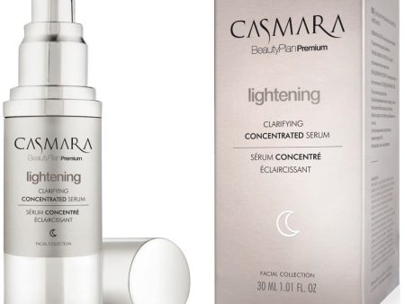 Veido odą skaistinantis ir odos senėjimą stanbdantis, koncentruotas serumas Casmara Lightening - Clarifying Concentrated Serum 30 ml Online Hot Sale