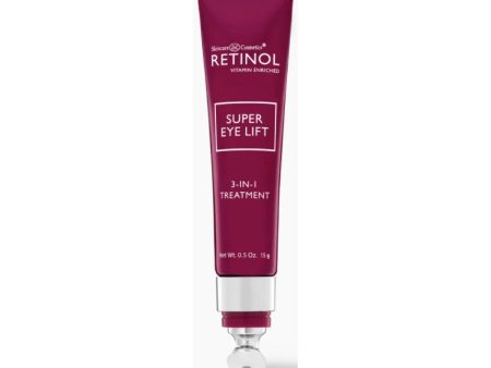 Intensyvi priemonė paakių odai Retinol Super Eye Lift 3 in 1 Treatment pašalina juodus paakius, paburkimą 15 g Hot on Sale