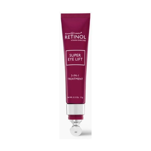 Intensyvi priemonė paakių odai Retinol Super Eye Lift 3 in 1 Treatment pašalina juodus paakius, paburkimą 15 g Hot on Sale