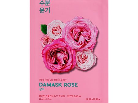 Lakštinė veido kaukė su rožių aliejumi Holika Holika Pure Essence Mask Sheet - Damask Rose šviesina veido odą 20 ml Sale