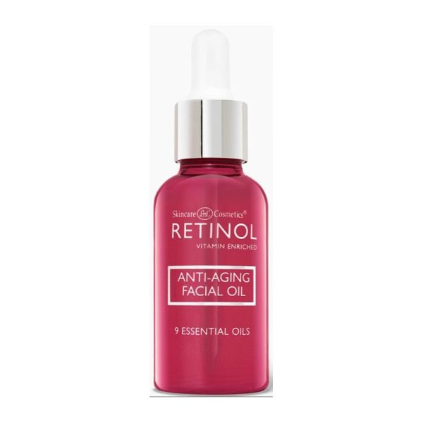 Veido ir kaklo odos aliejus Retinol Anti-Aging Facial Oil stabdo odos senėjimą, drėkina odą, sudėtyje yra 9 rūšių eterinių aliejų 30 ml Online Sale