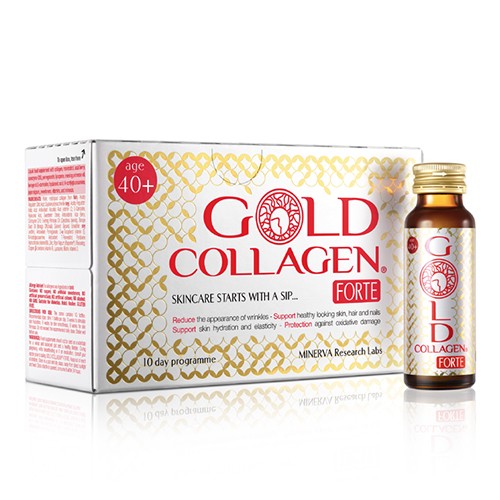 Gold Collagen Forte maisto papildas rekomenduojamas +40 10x50 ml +dovana Cheap