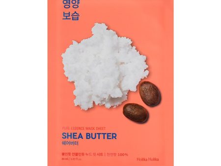 Lakštinė veido kaukė su taukmedžio sviestu Holika Holika Pure Essence Mask Sheet - Shea Butter maitina veido odą 20 ml Online Hot Sale