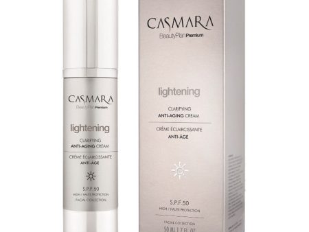 Veido odą skaistinantis ir odos senėjimą stabdantis kremas Casmara Lightening - Clarifying Anti-aging Cream SPF 50 50 ml on Sale