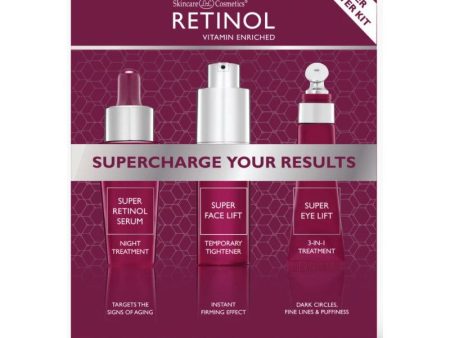 Veido priežiūros priemonių rinkinys Retinol Super Starter Kit Rinkinį sudaro: priemonė paakių odai, 7 g, stangrinanti priemonė veido odai, 7 g intensyvus serumas veido odai 15 ml Sale