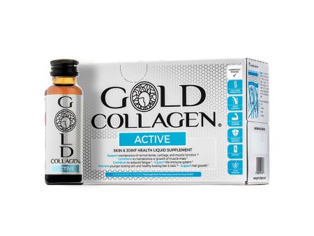 Gold Collagen Active maisto papildas rekomenduojamas sportuojantiems arba aktyviai gyvenantiems 10x50 ml +dovana Online now