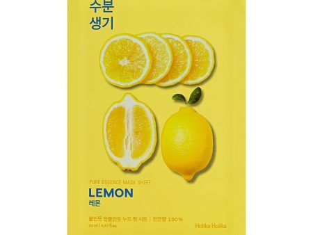 Lakštinė veido kaukė su citrinų ekstraktu Holika Holika Pure Essence Mask Sheet - Lemon šviesina veido odą 20 ml Sale